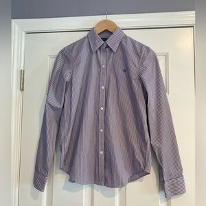 Lauren Ralph Lauren Non—Iron Striped Buttons Down Shirt XS